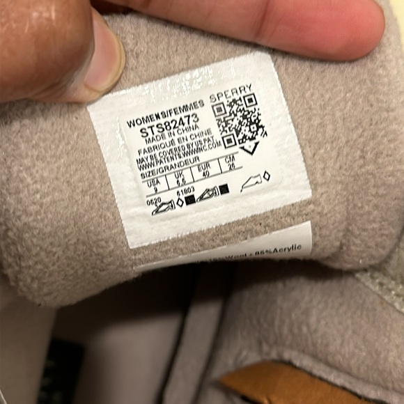 SPERRY, Saltwater Wool Embossed Duck Boot w/Thinsulate (STS82473), US Women’s 9. - Picture 7 of 8